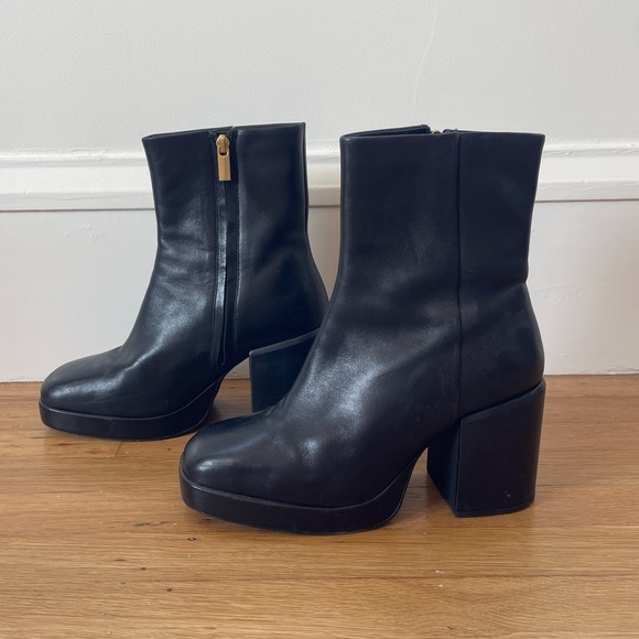 Seychelles Sweet Lady Platform Ankle Boots – Black, Size 9.5 - Picture 4 of 9